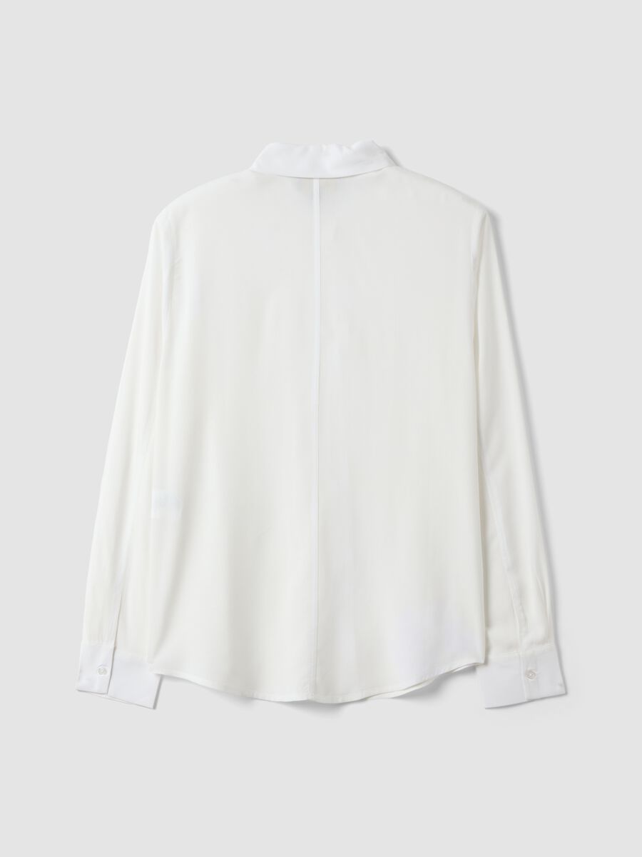 Camicia bianca in pura viscosa regular fit_6