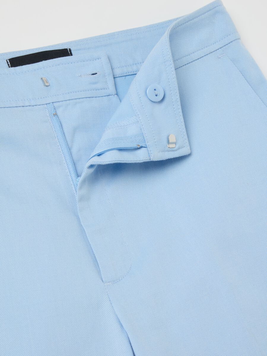 Pantalone regular fit in cotone e Lyocell_1