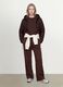 Brown Ultralight Quilted Jacket with Hood and Zip_1