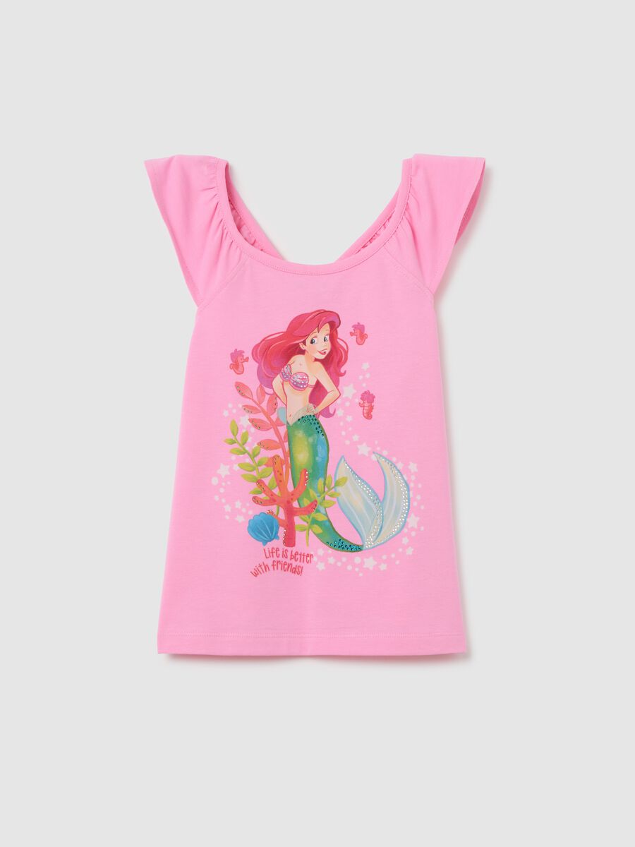 Girls' stretch cotton pink top with regular fit_0