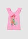 Girls' stretch cotton pink top with regular fit_0