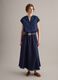 Blue denim shirt in a cotton, linen and viscose blend, oversized fit_1