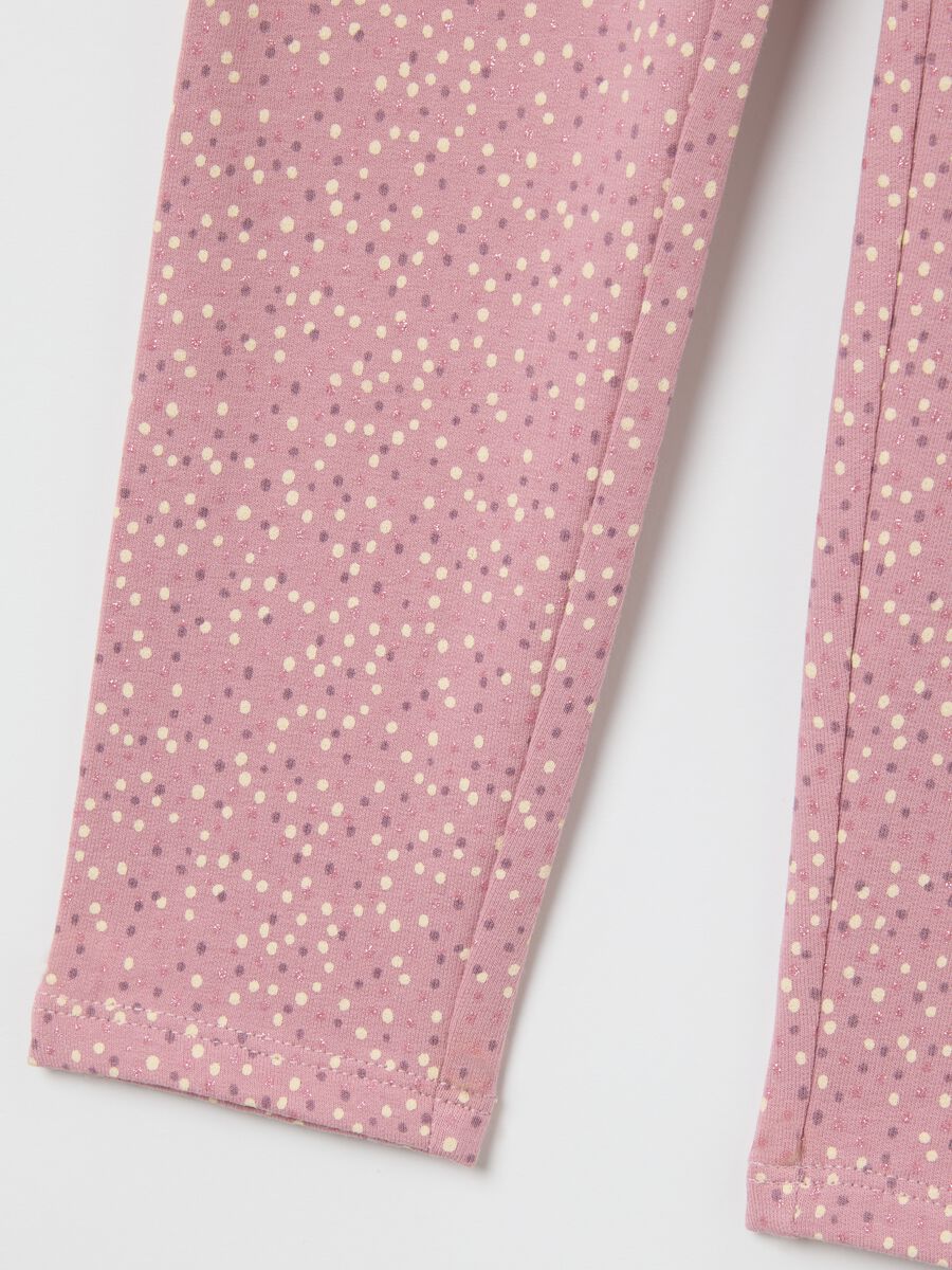 Elasticated Pink Leggings for Girls_3
