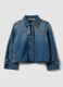 Blue oversized pure-cotton denim jacket_0