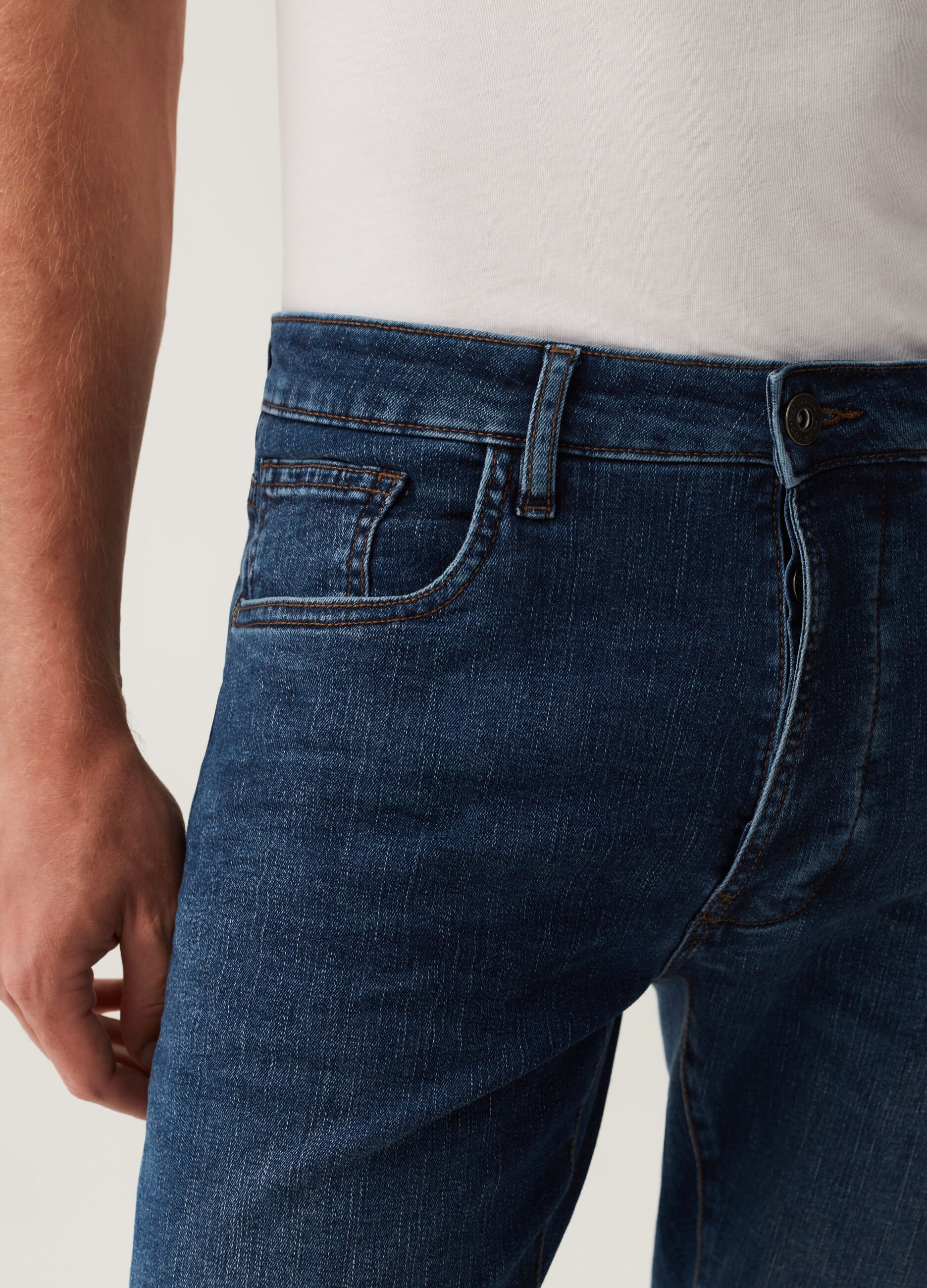 Jeans slim fit cinque tasche_3