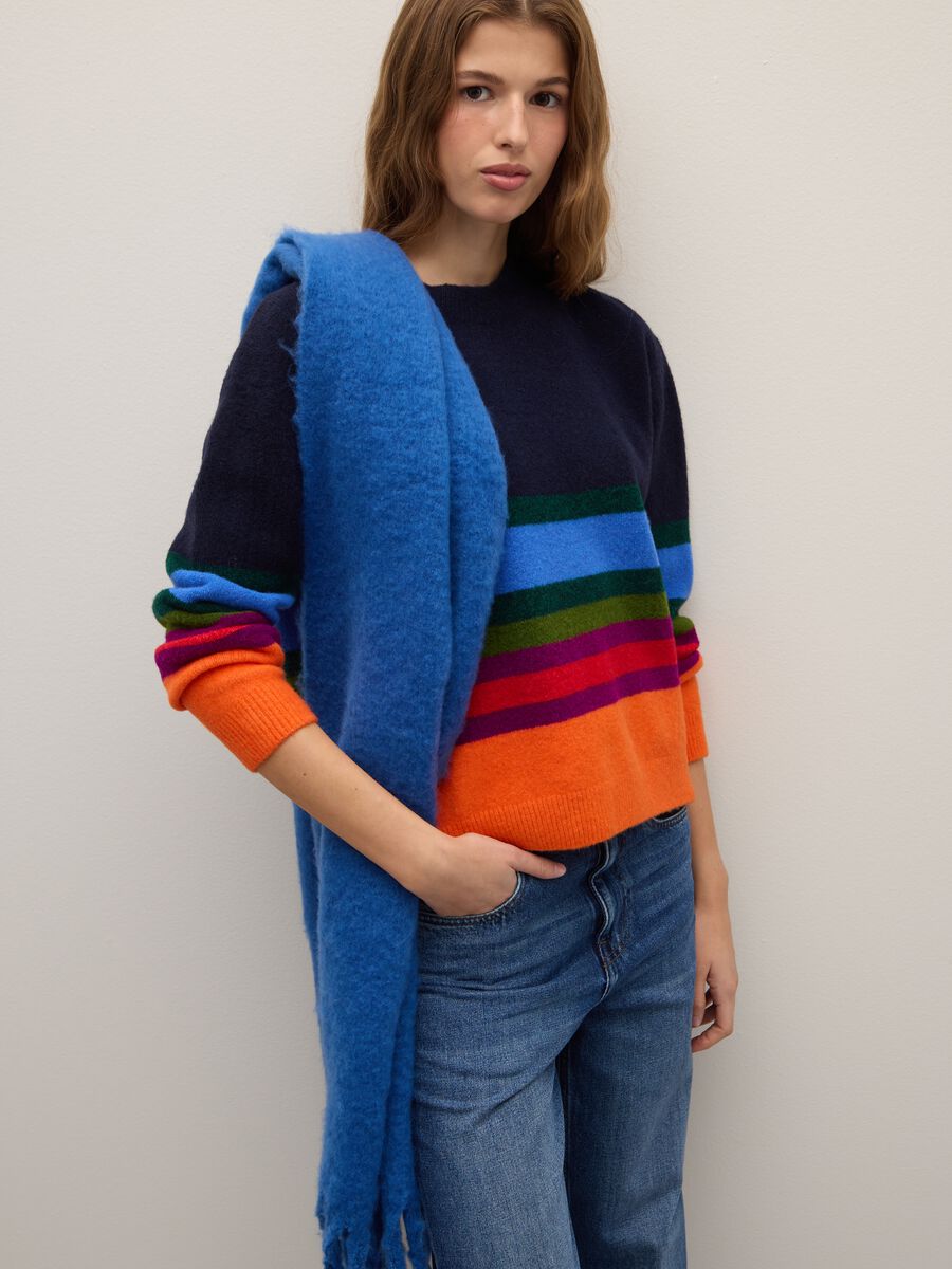 Regular fit multicolour striped jumper_0