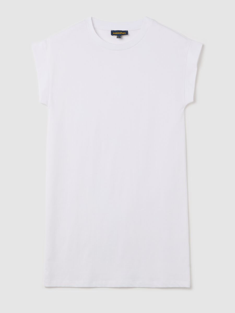 Essential white cotton T-shirt dress_4