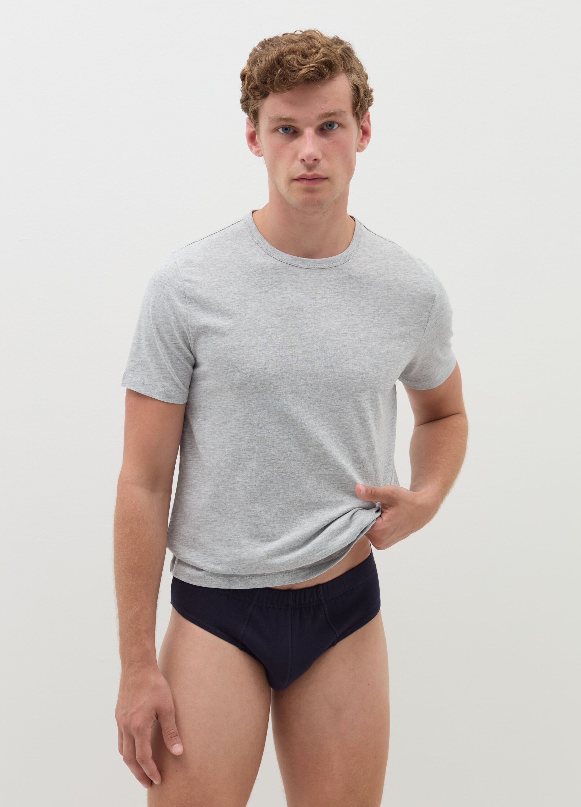 Tripack slip in cotone bio stretch