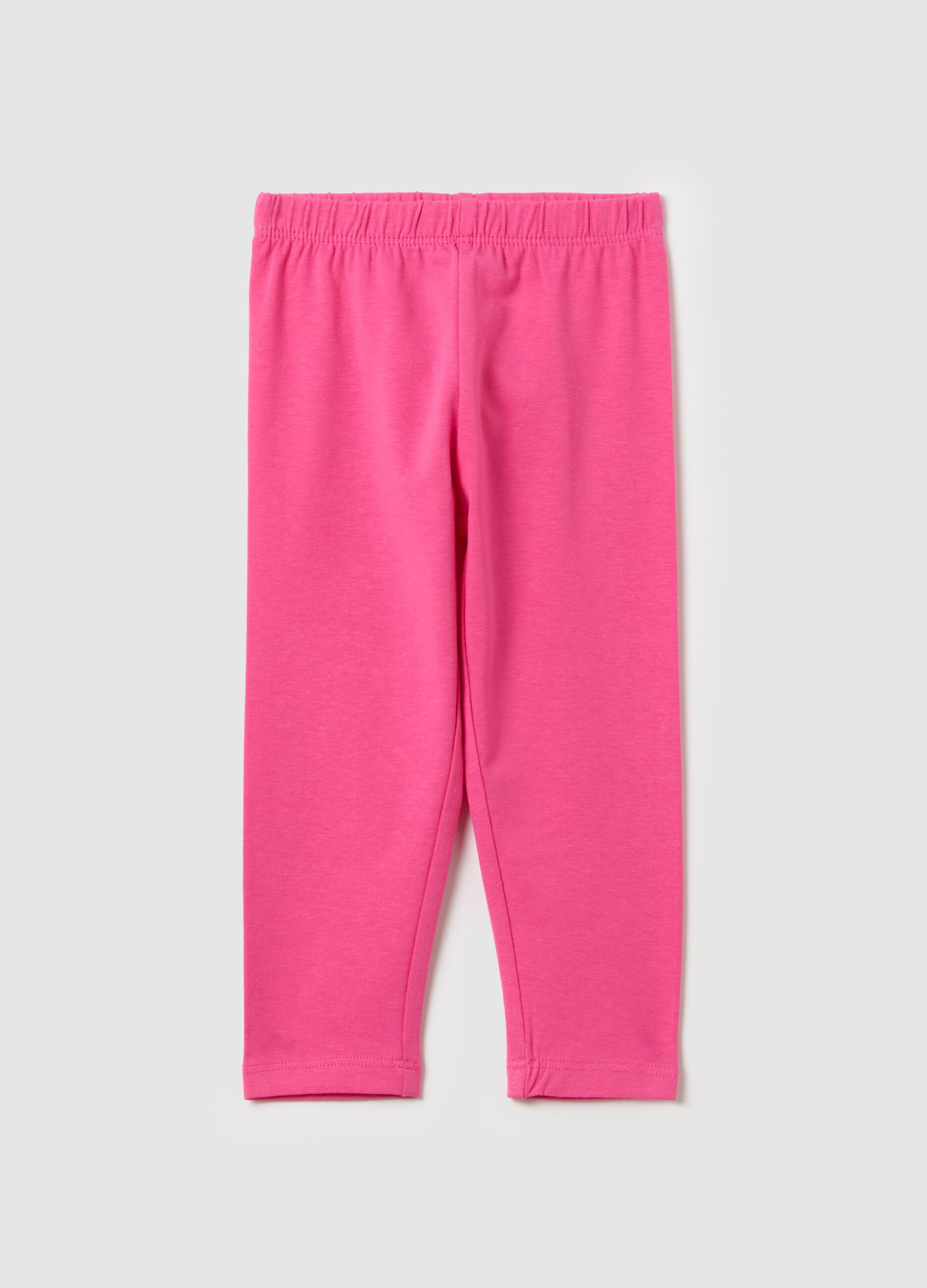 Stretch cotton leggings