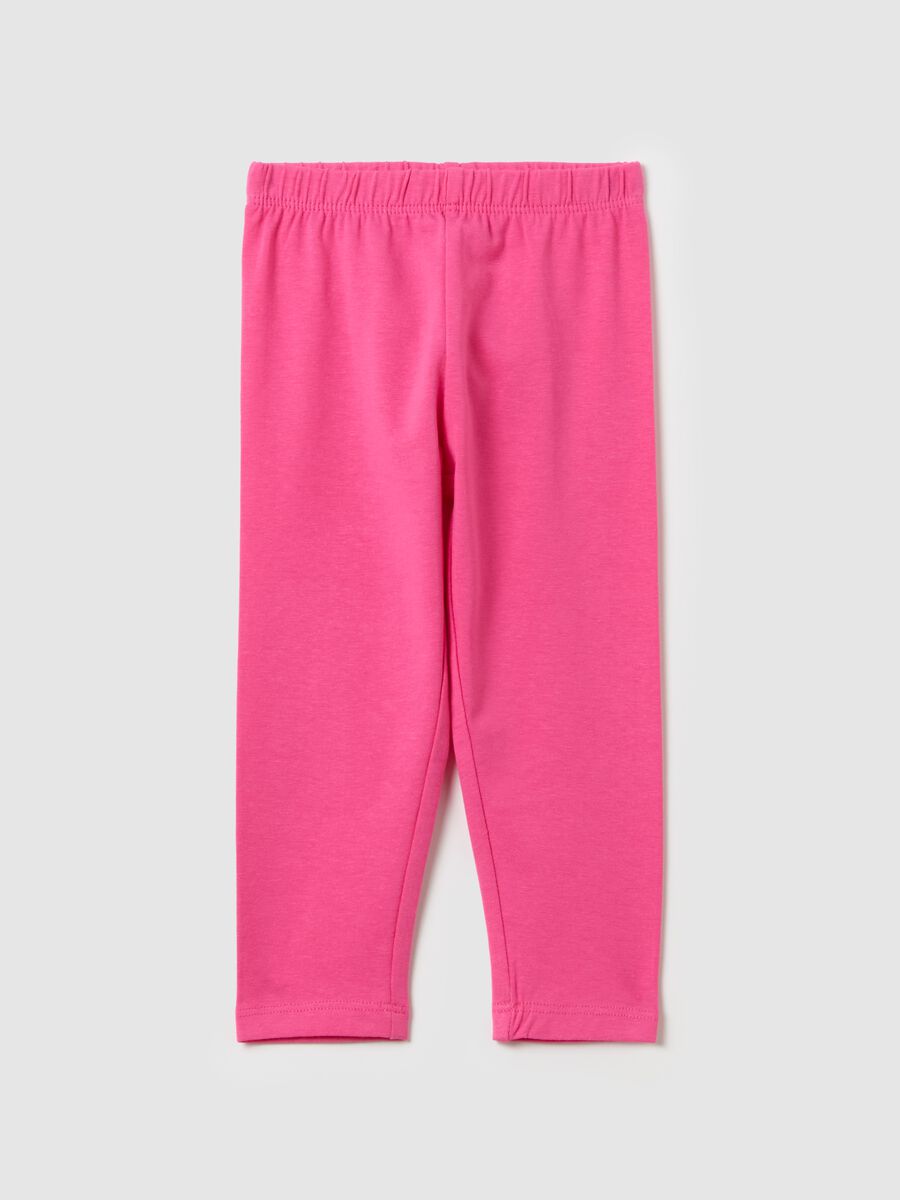 Stretch cotton leggings_0