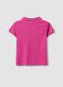 Girls&rsquo; Pink Stretch Cotton T-Shirt, Regular Fit_1