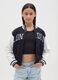 Varsity bomber jacket with "London" embroidery_0
