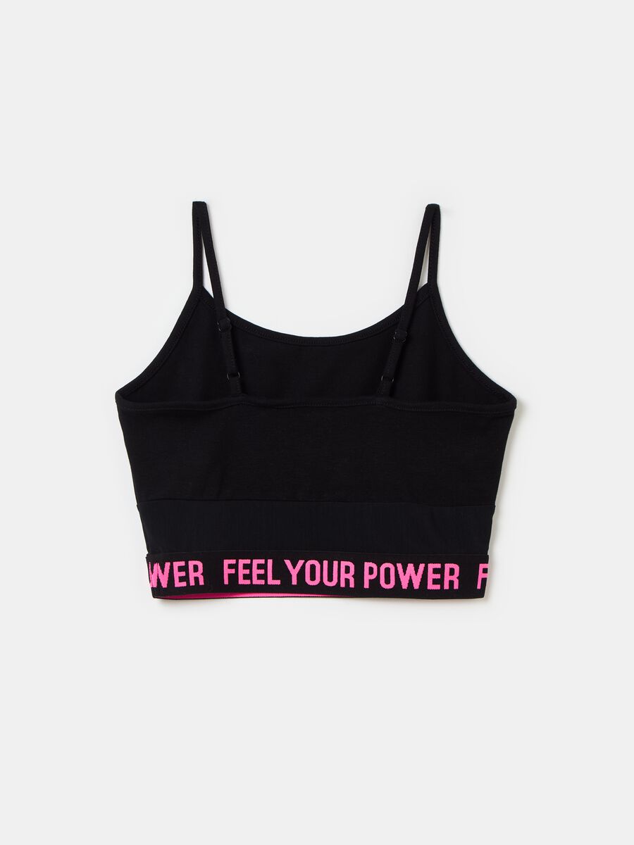 Tank top con stampa lettering_1