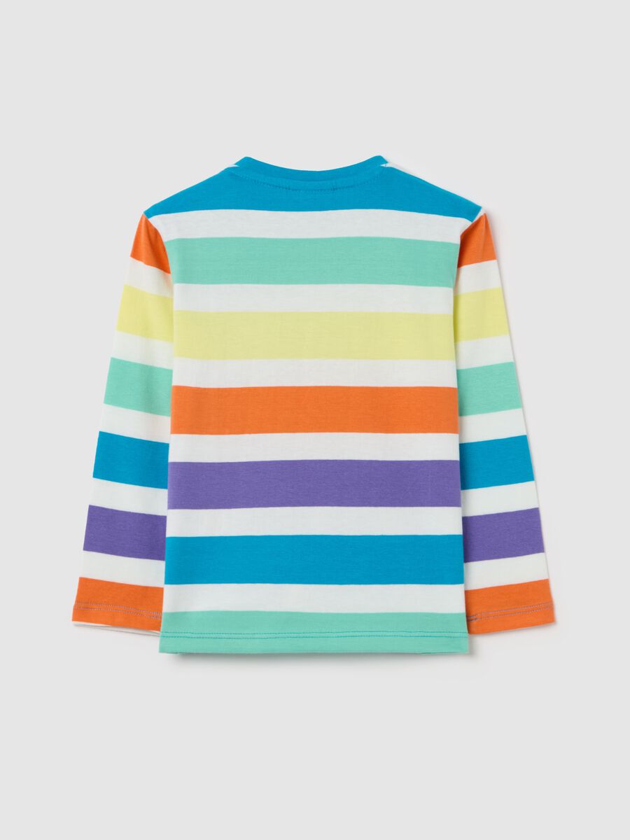 Long-sleeved T-shirt with striped pattern_1