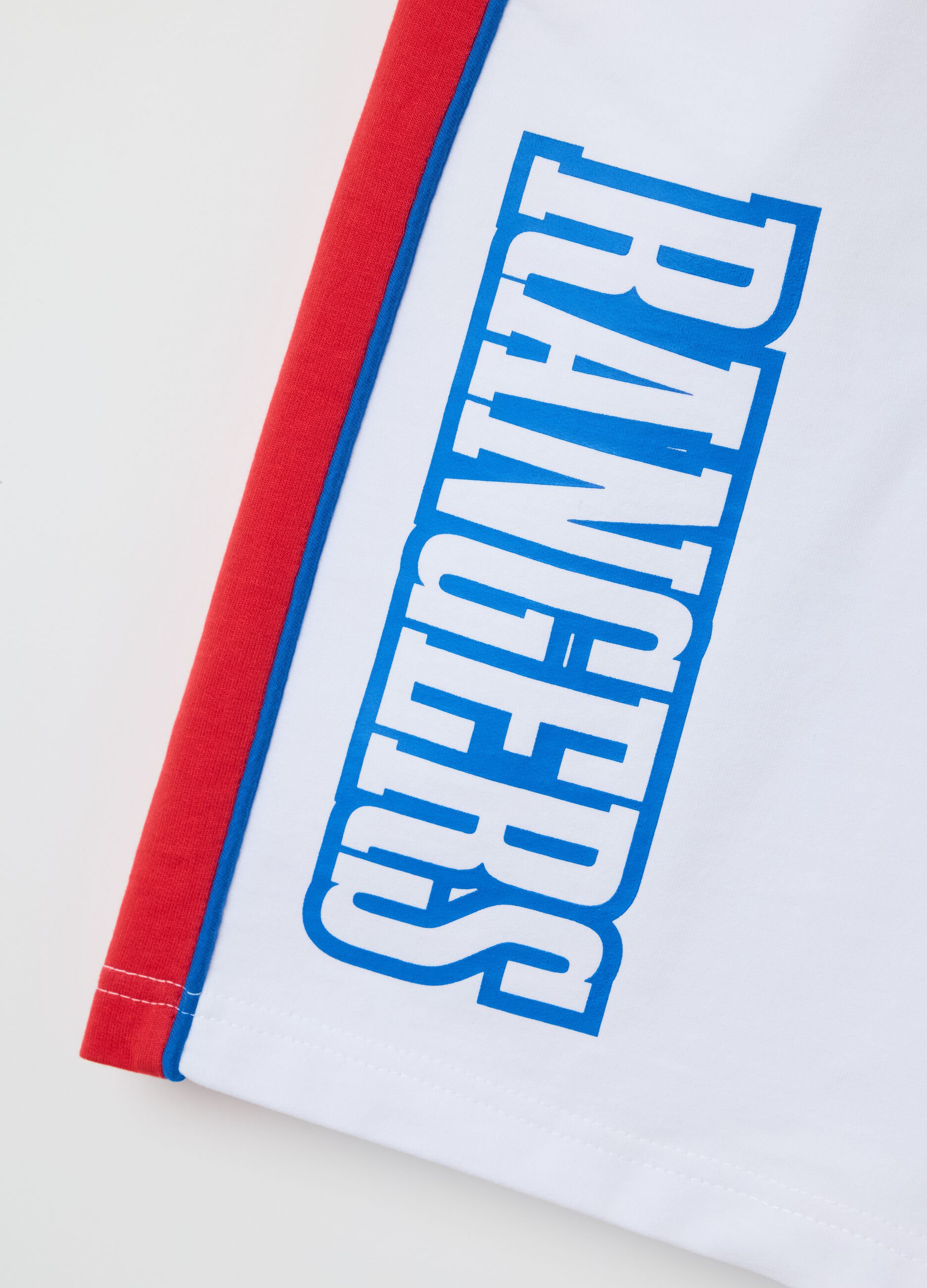 White Shorts with Rangers Print