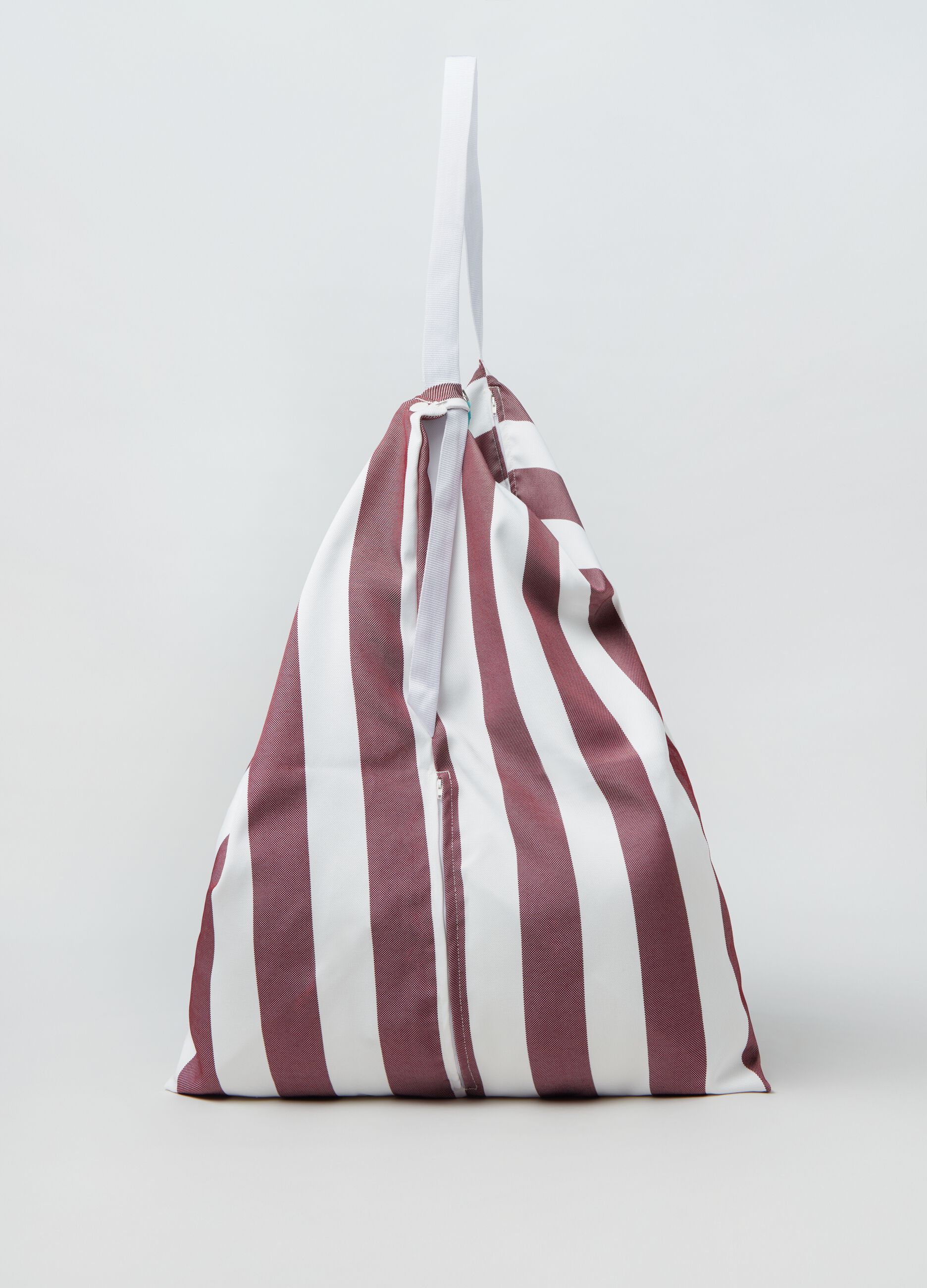 Pillow bag in tela a righe_2