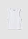White cropped stretch-cotton tank top_4