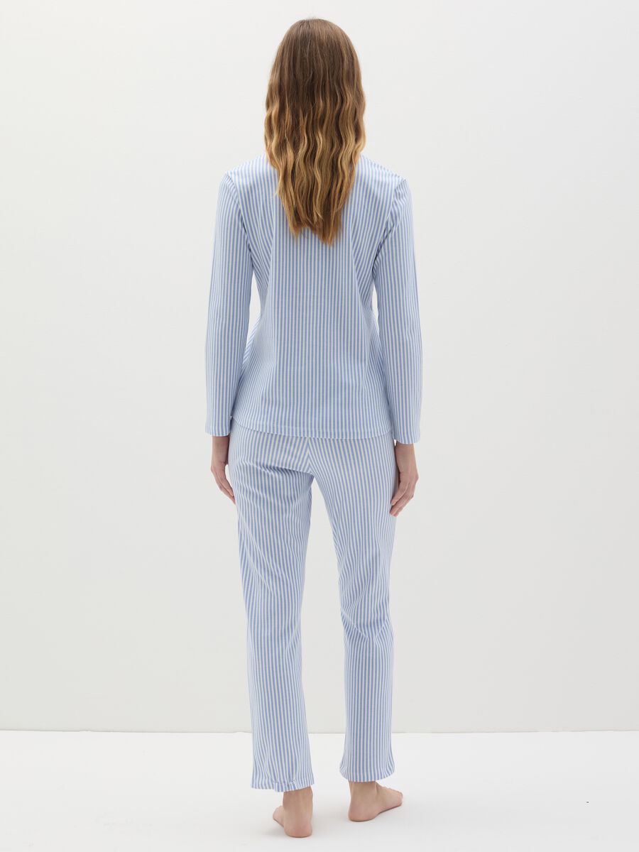 Long pyjamas in striped cotton_2