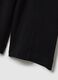Girls' culotte trousers in pure black cotton_3
