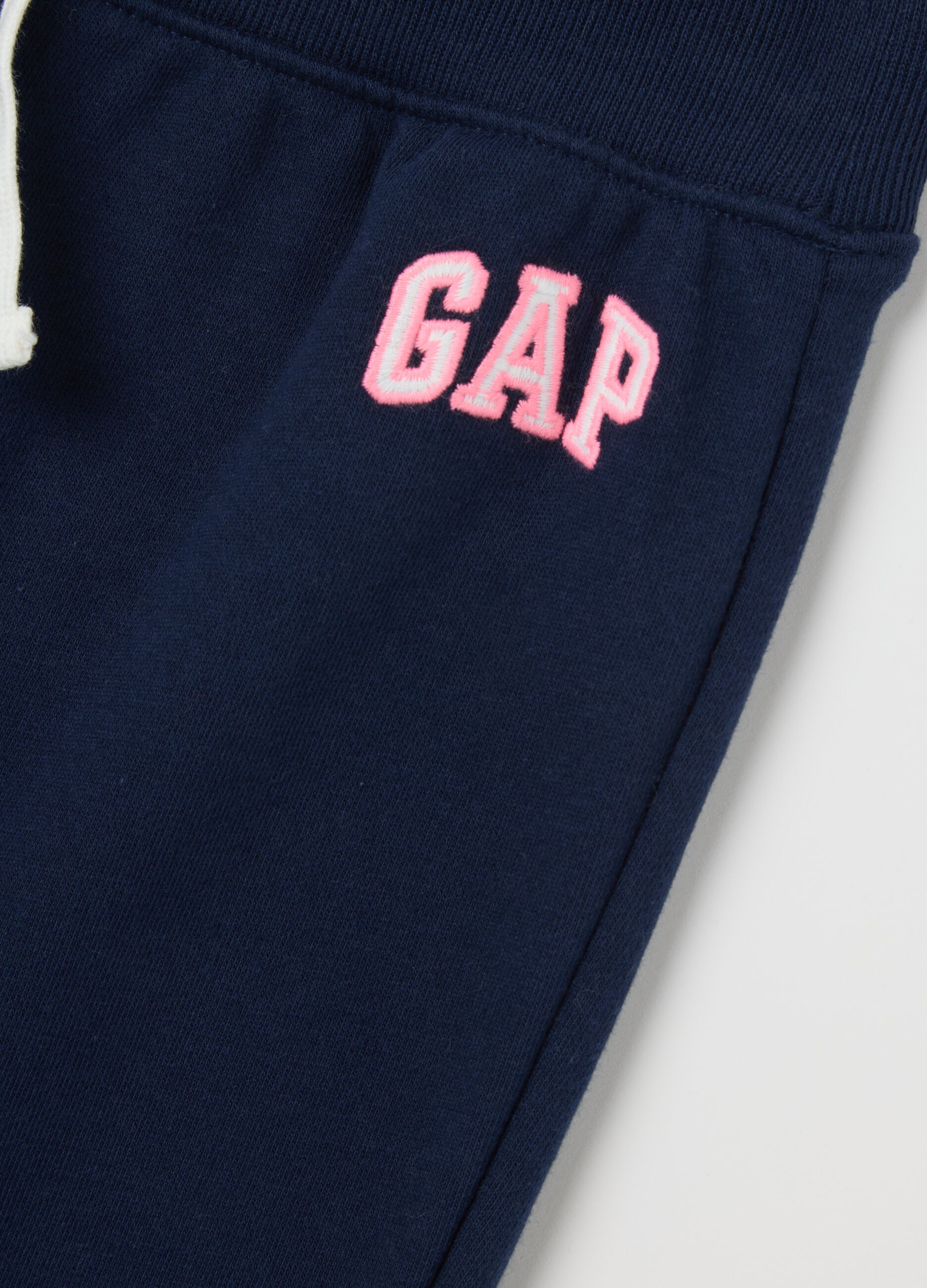 Blue joggers with logo