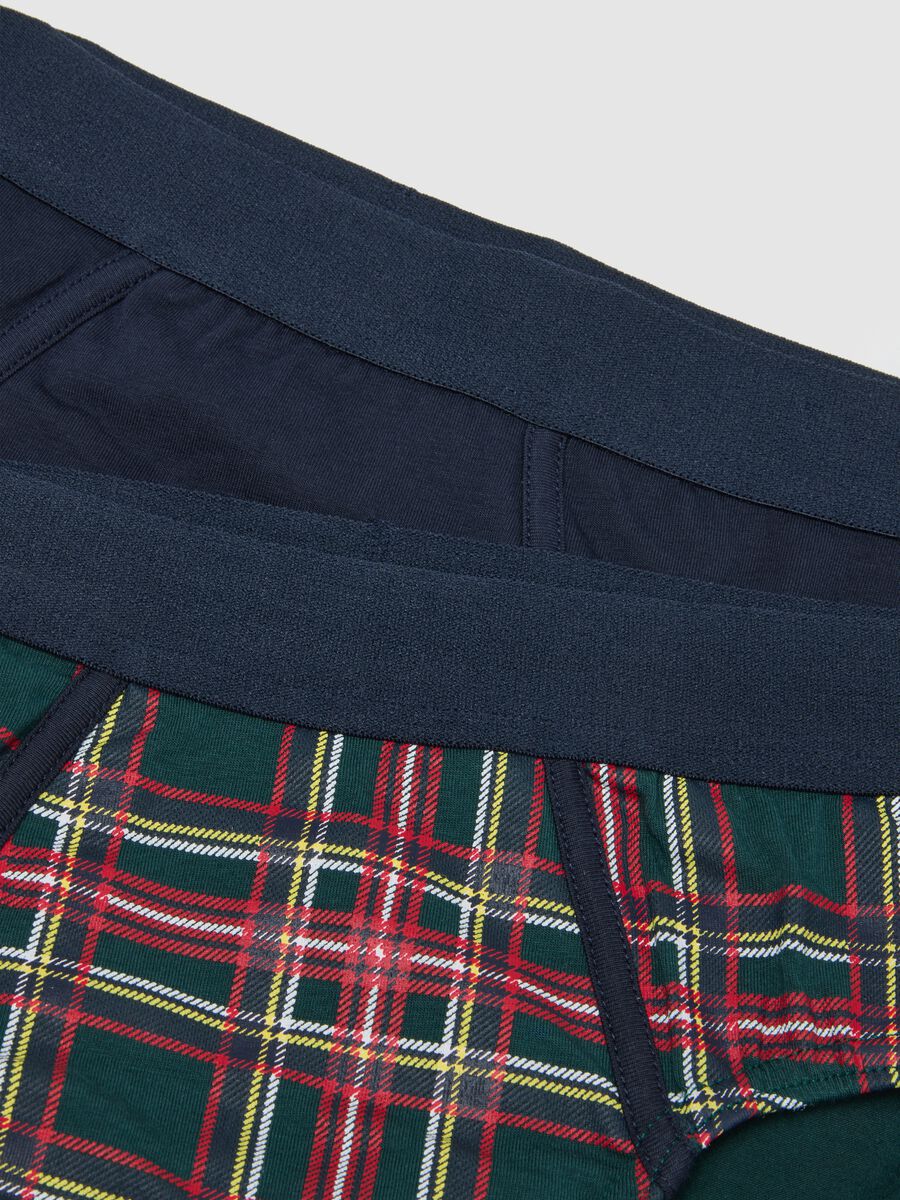 Multicoloured regular fit stretch cotton slip set_1