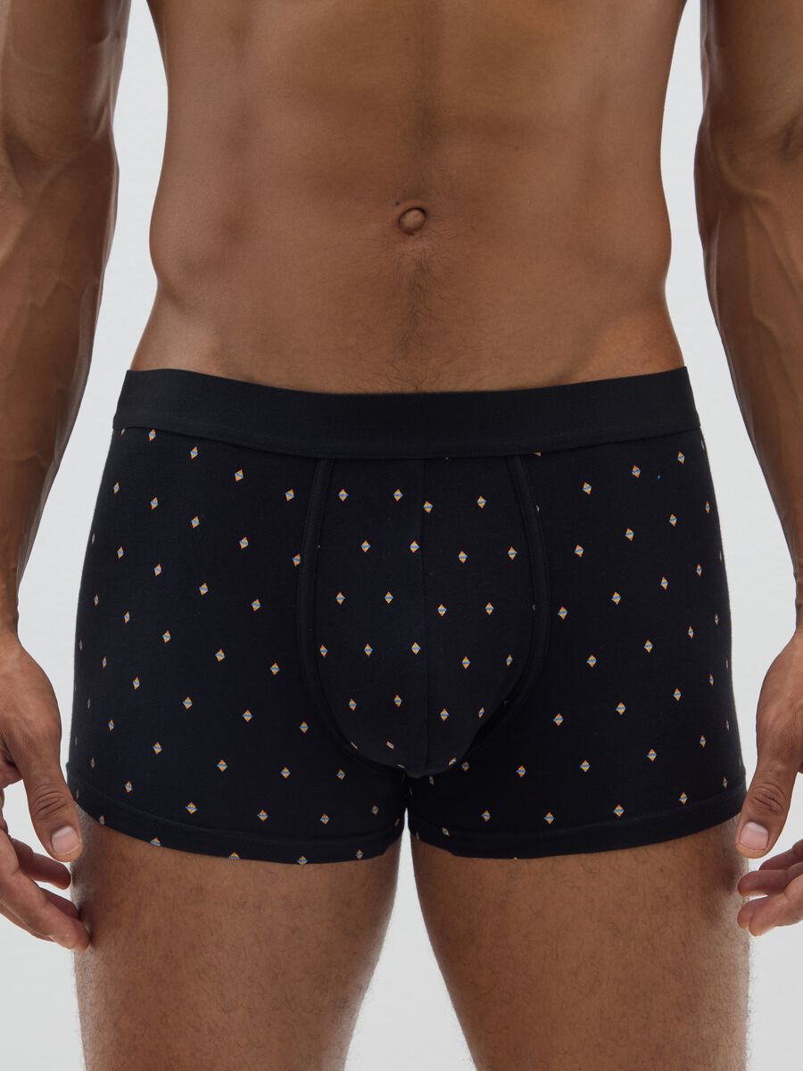 Multipack stretch cotton boxers in multicolour regular fit_1