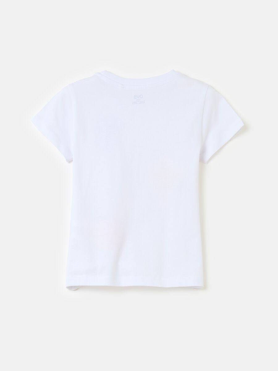 T-shirt in cotone con stampa_1