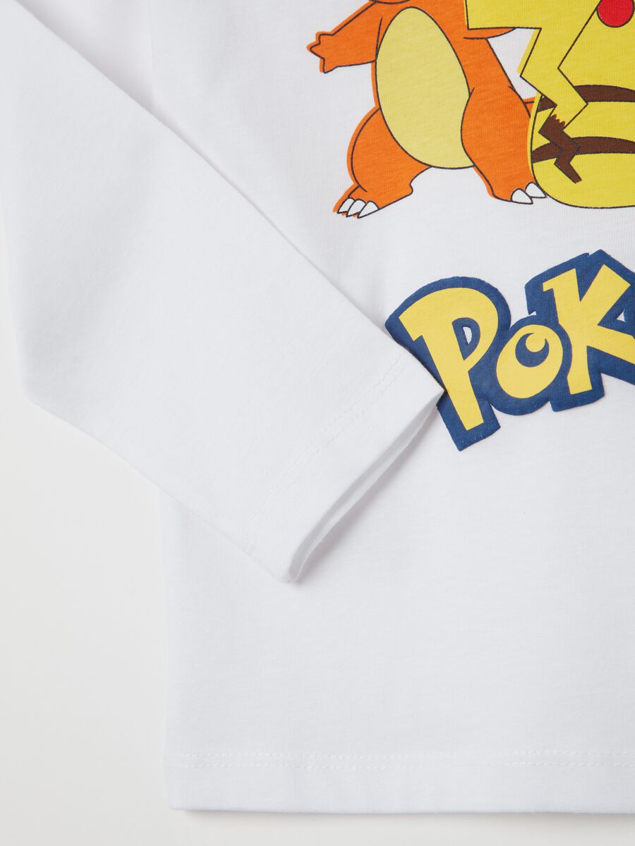 T-shirt a maniche lunghe con stampa Pokemon_3