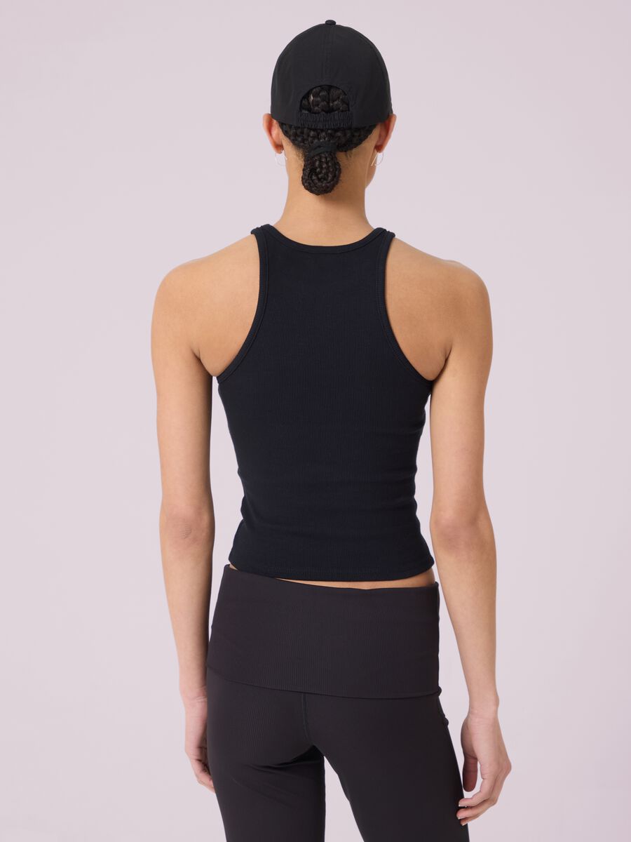 Tank top in cotone elasticizzato a costine ALTAVIA STUDIO_3
