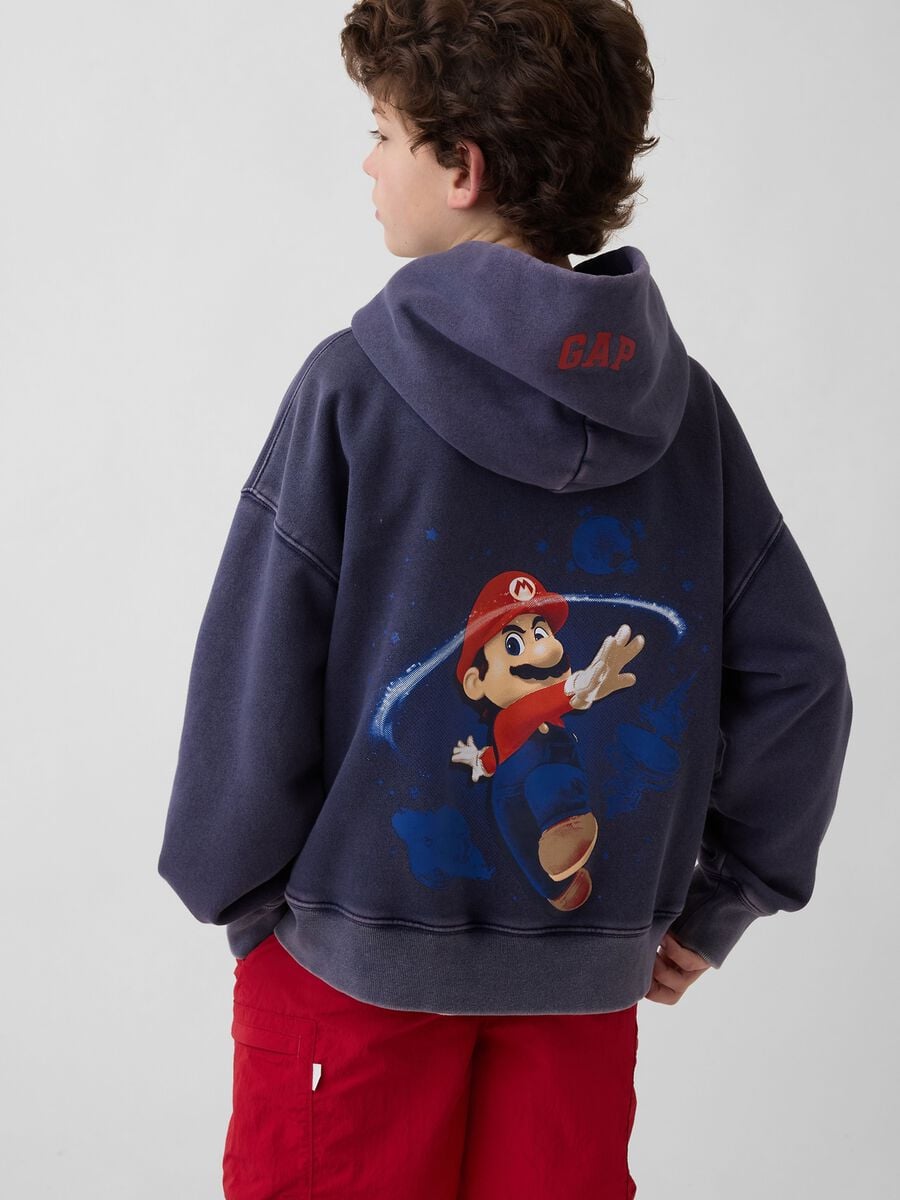 Super Mario Nintendo hooded sweatshirt in cotton blend_1