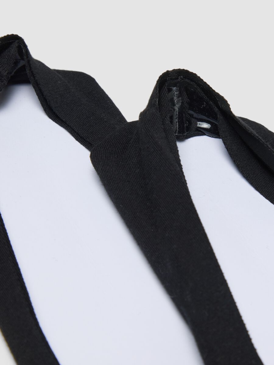 2-pack black invisible socks in stretch cotton blend_2