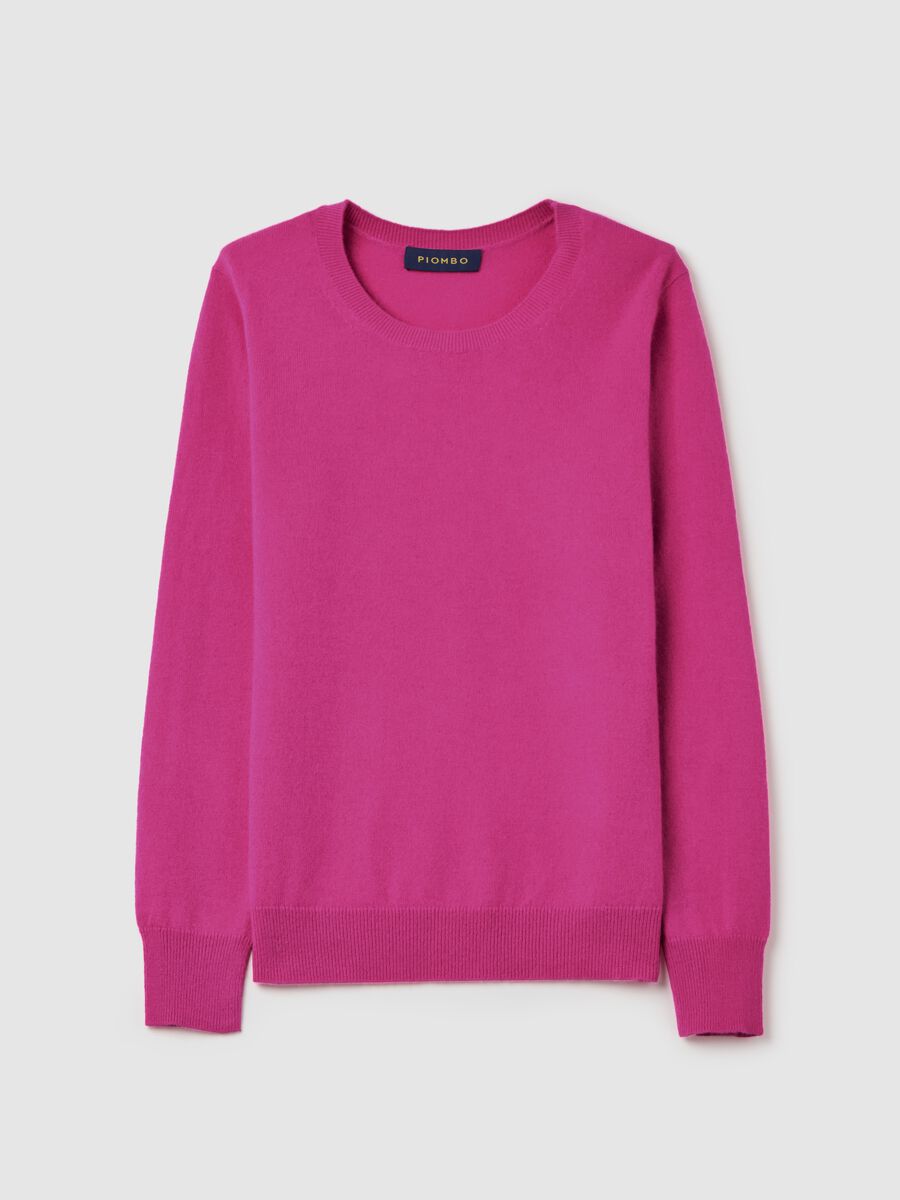 Pullover with round neck in cashmere_4