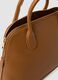 Borsa marrone a mano con chiusura zip_2