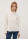 Sand viscose-blend jumper with sequin embroidery, regular fit_0