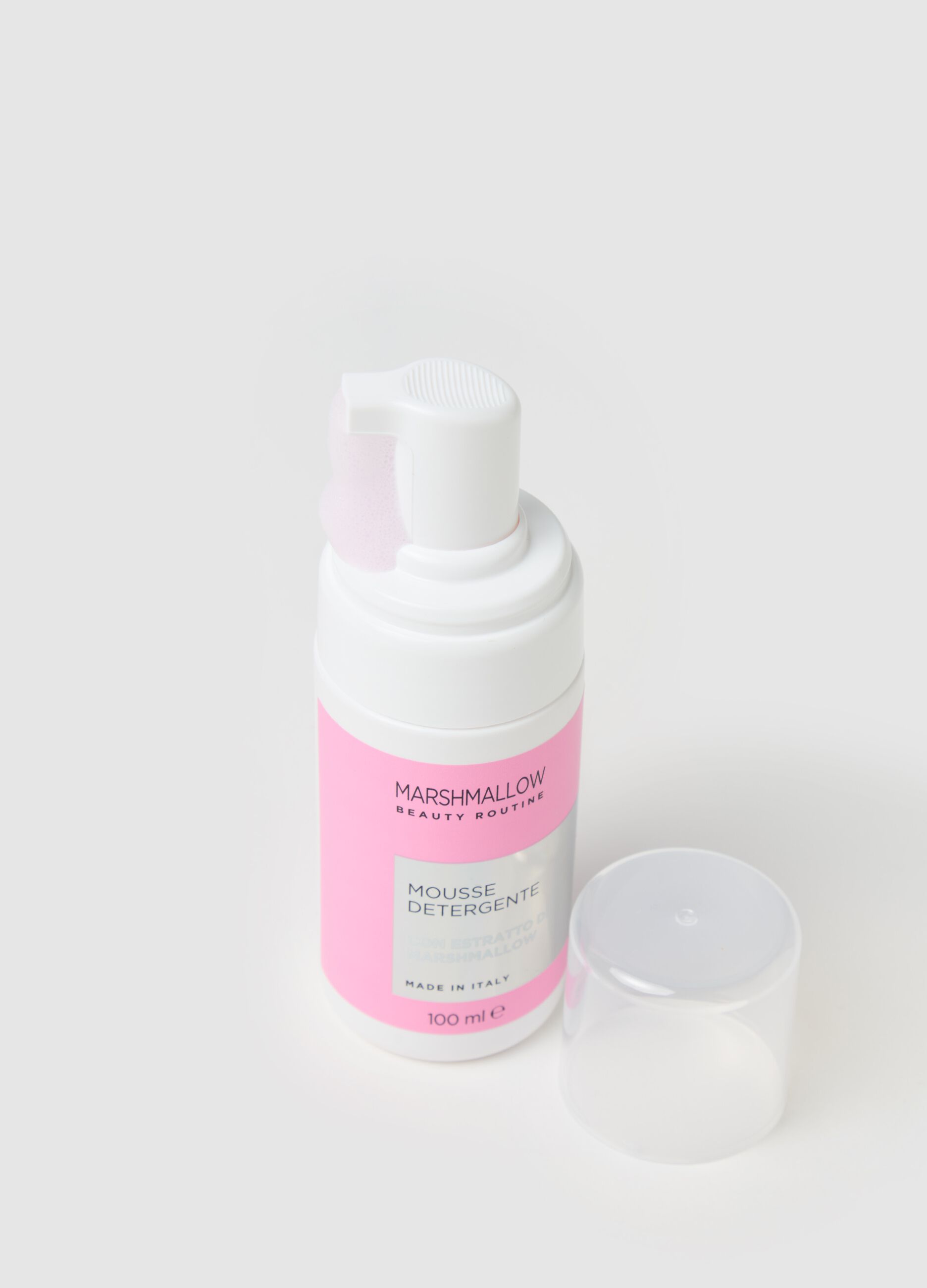 Mousse detergente al marshmallow