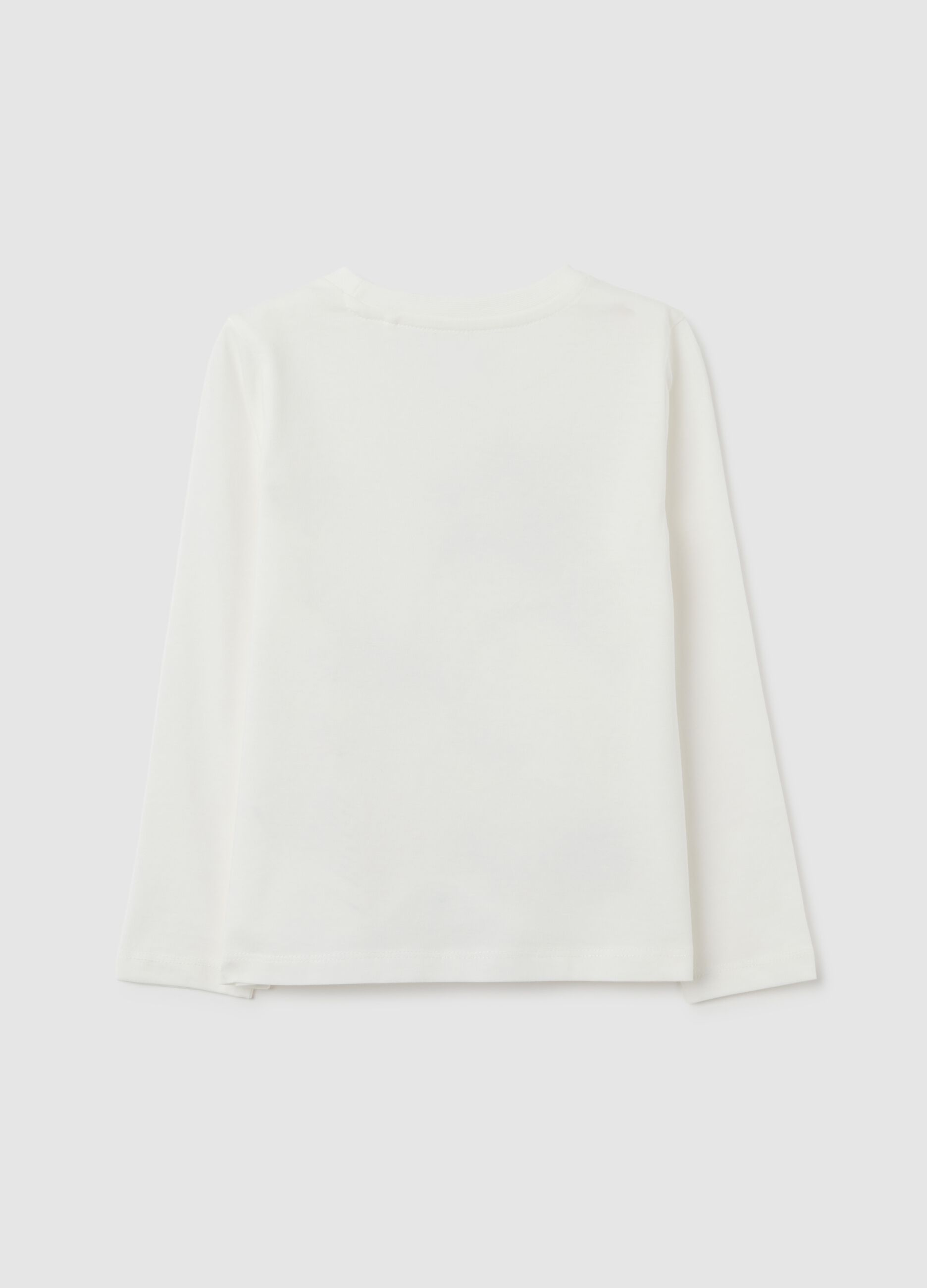 White regular fit pure cotton girl's top