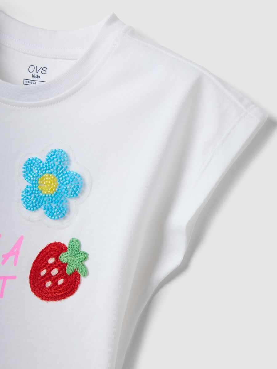 White short-sleeved pure cotton T-shirt_3