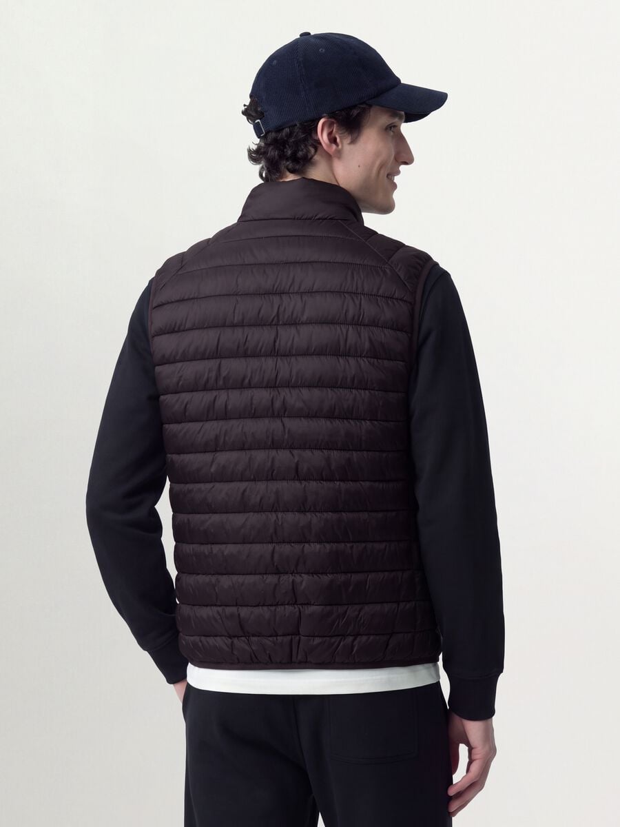Gilet Ultralight viola imbottito con zip_2