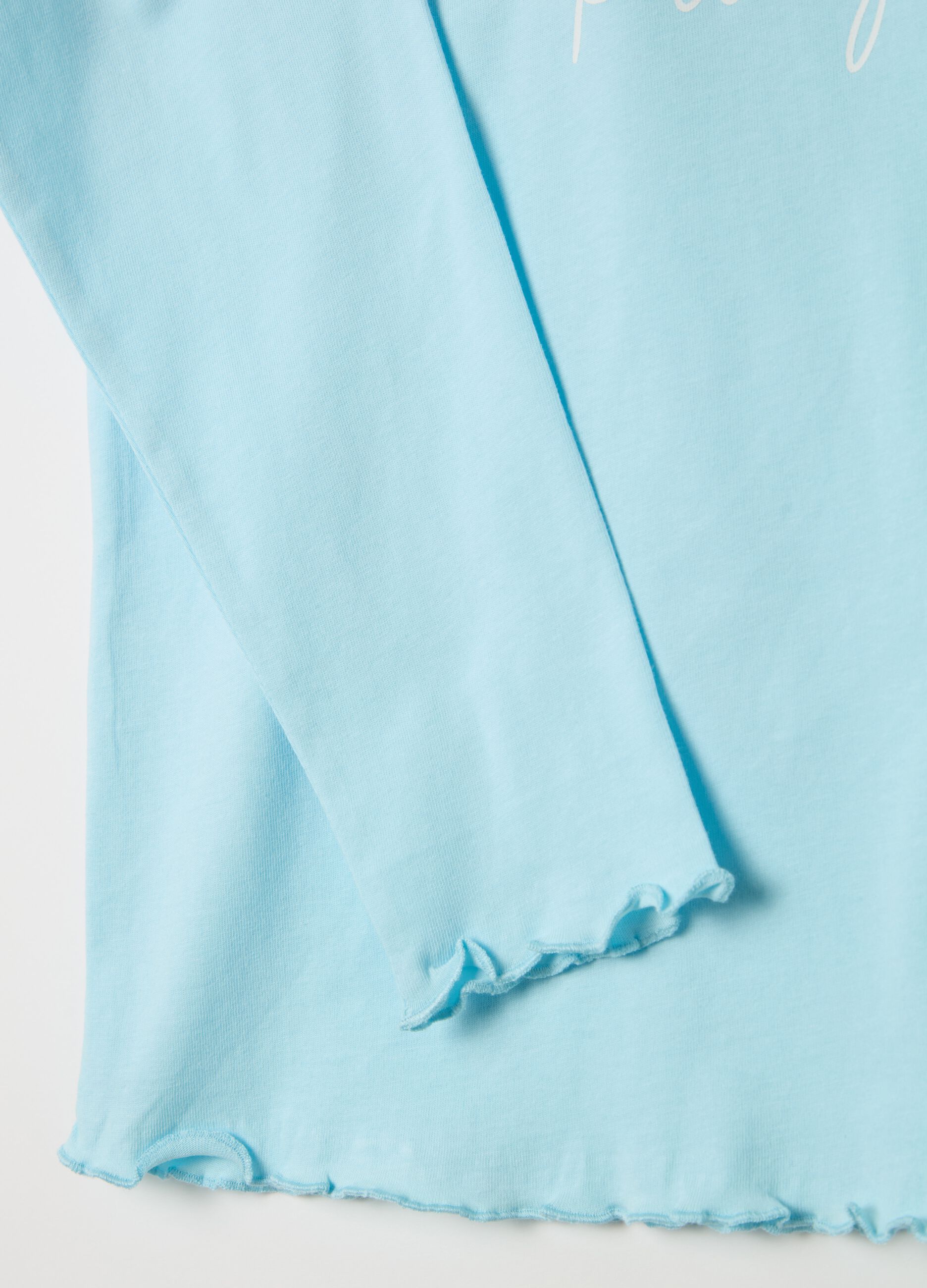 "Ready for my sleep over party" pyjamas in organic cotton