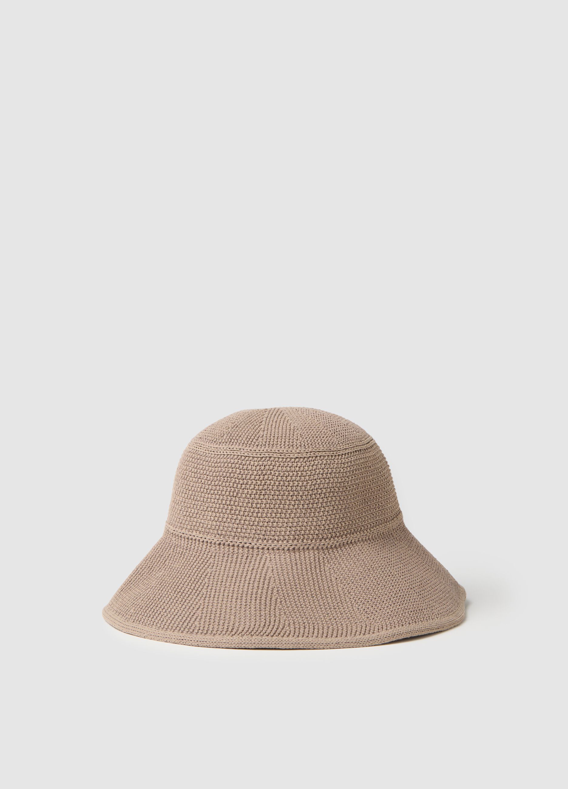 Cappello a campana da donna in beige