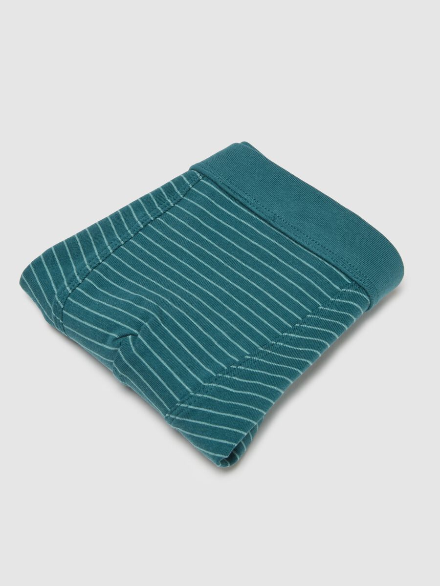 Boys' green stretch cotton boxer shorts_3
