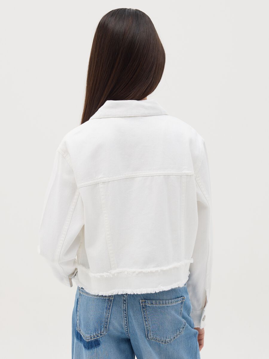 Cropped-fit denim jacket_2