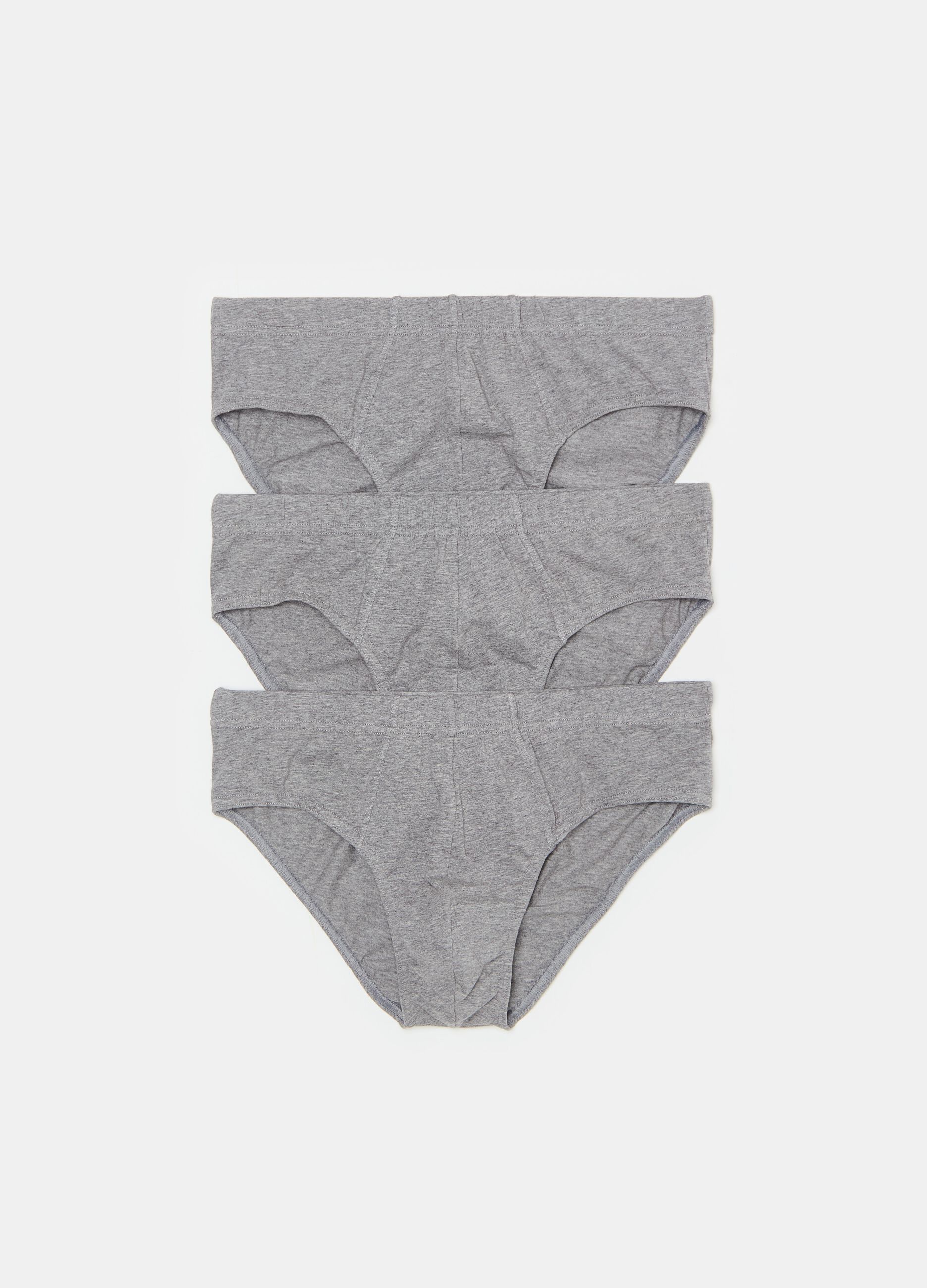 Tripack slip in cotone bio stretch