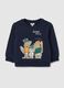 Children's regular fit blue pure cotton sweatshirt_0