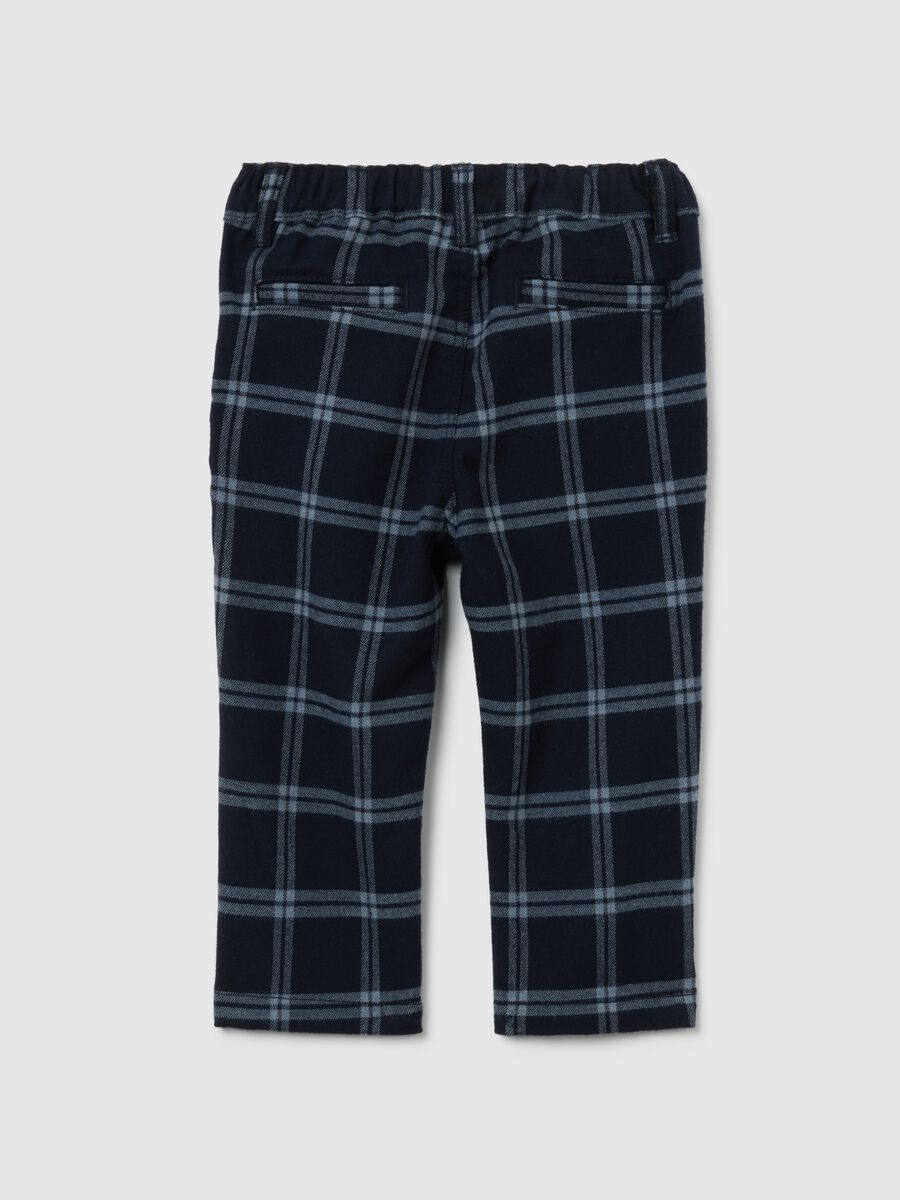 Multicolour children's trousers regular fit checkered_1