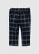 Multicolour children's trousers regular fit checkered_1