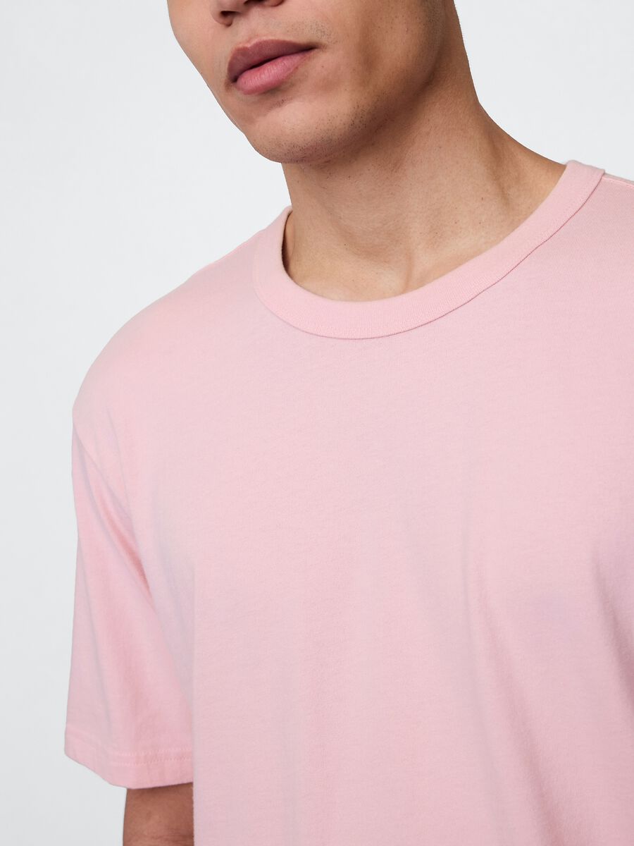 Pink pure cotton t-shirt_3