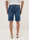 Blue denim Bermuda shorts in pure cotton, regular fit_2