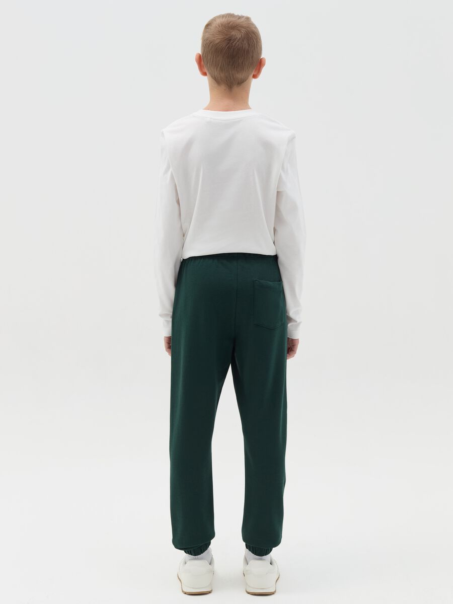 Joggers in felpa con coulisse_3