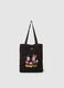 Black Shoulder Bag with Disney Embroidery_0